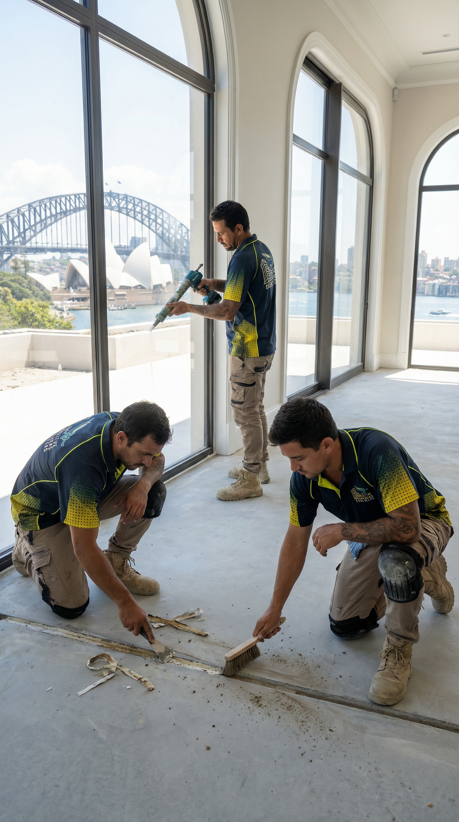 Creative Caulkers Australia team on site